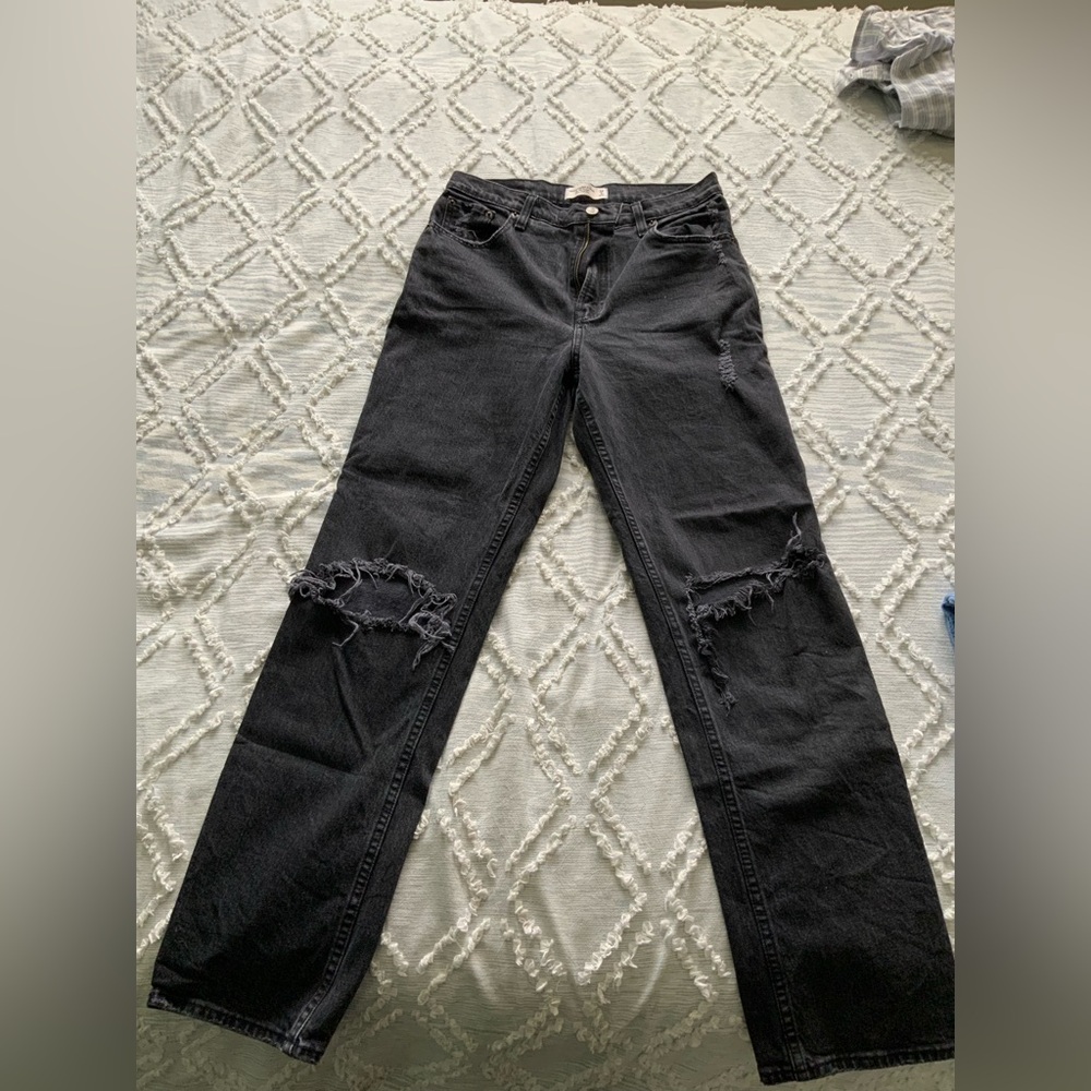 Abercrombie 90s straight ultra high rise jeans